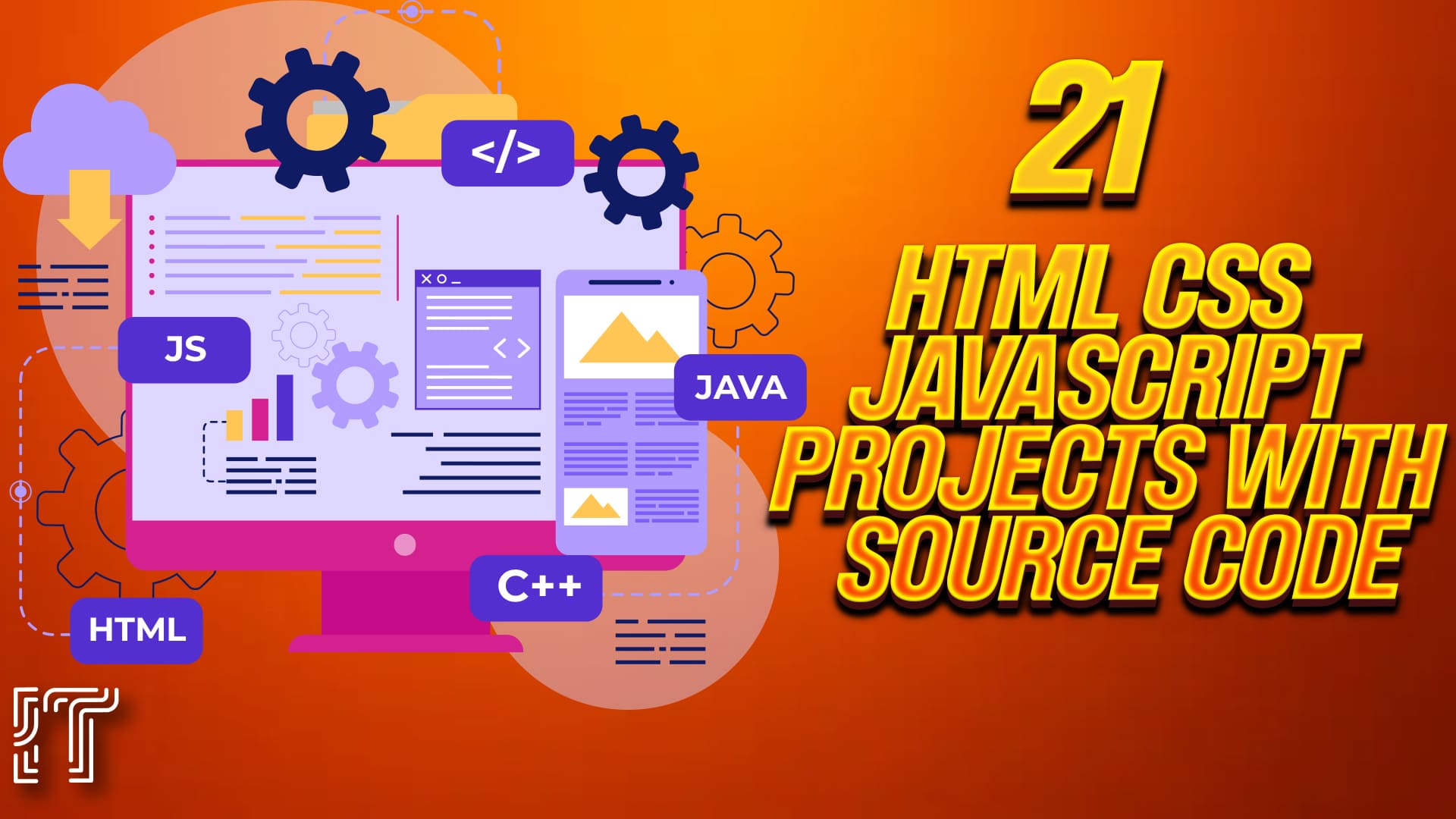 Best 21 HTML CSS JavaScript projects with source code