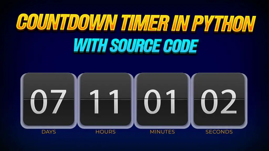 Countdown timer in Python with source code